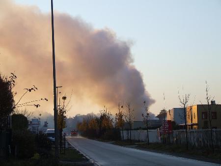 Foto Zware brand bij Gebo Parket + foto's (8 november 2008)